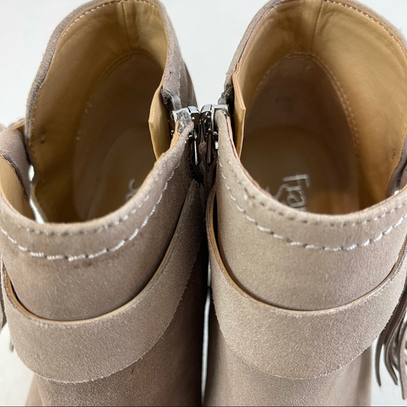 Franco Sarto Harrah Suede Tassel Ankle Boots Size 11M - Picture 8 of 15